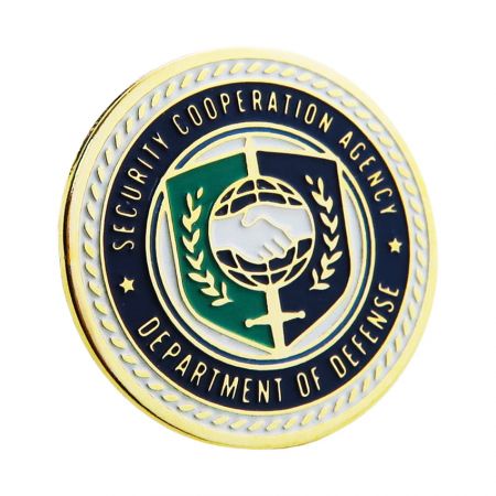 Photo Etched Pins - The photo etched pins offer a similar look to Cloisonne lapel pins.