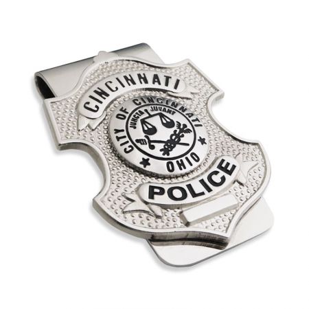 Police badge money clip