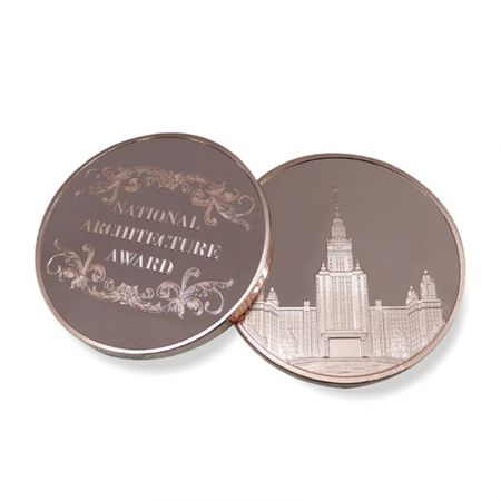 Proof coins with mirror effect.