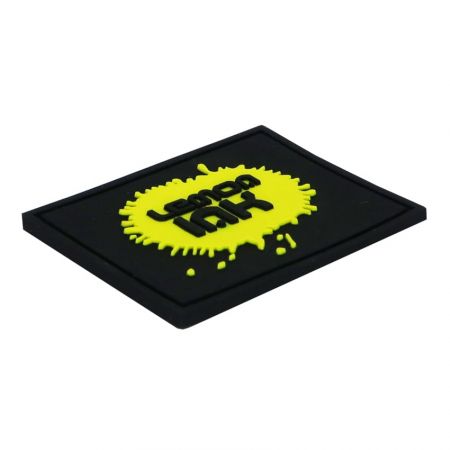 Klein maar elegant, het beste complement pvc rubberlabel voor uw product.