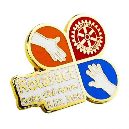Настроенный значок Ротарианского клуба - Выразите свою гордость как член Ротарианского клуба с нашими высококачественными вращающимися значками на лацкане.