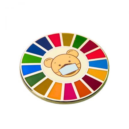 Los pines magnéticos de ODS personalizados ofrecen una forma elegante de mostrar apoyo a la sostenibilidad.