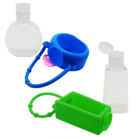 Silicone hand sanitizer holder is easy to store and carry.