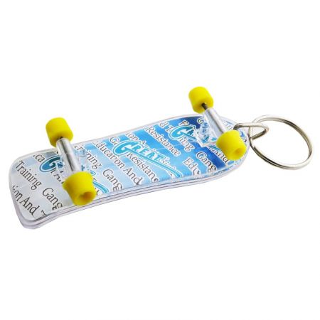 We have a skateboard keychain to meet the fashion with young ages.