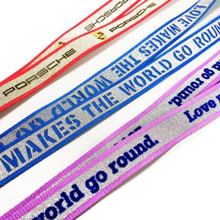 Polyester Lanyard with Glitter Printing
