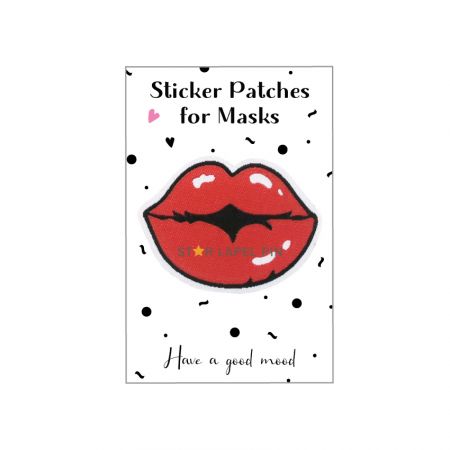 Klistremerkene kan brukes for å legge til et dekorativt eller personlig preg på ansiktsmasker.
