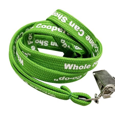 The tube lanyard is a low-cost promotional product.