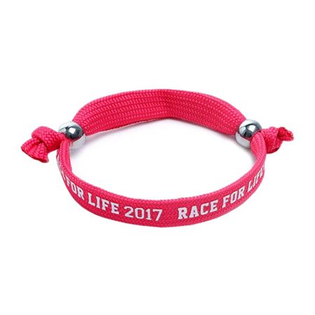 Tubular Polyester Wristband - The tubular bracelet is great for sporting events to carry ticket holders.