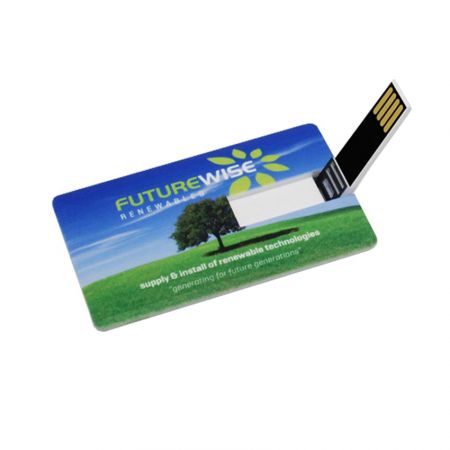 La chiavetta USB a forma di biglietto da visita è l'ideale per un uso personale.