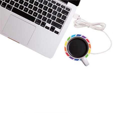 The usb heated coaster is great for use at home or office.