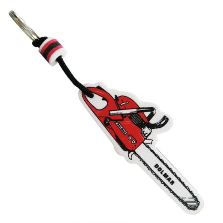 O chaveiro flutuante de formato especial torna suas chaves facilmente identificáveis.