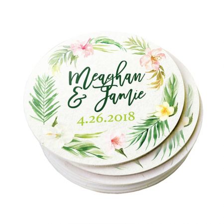 Paper & Cardboard Coasters - Pretty, practical paper coasters are the best promotional product.