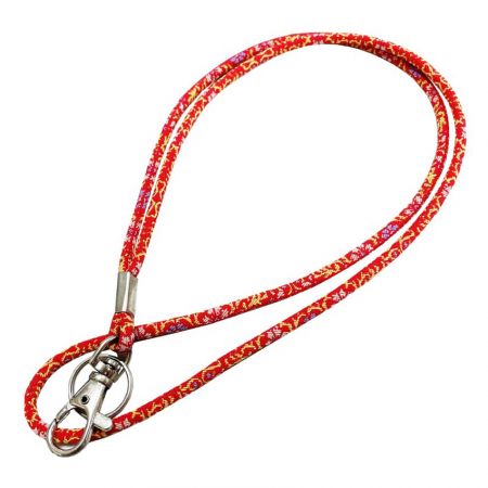 Star Lapel Pin shows you the custom woven round lanyard works in good quality.