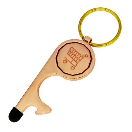 Berührungsloser Schlüsselanhänger mit Münze - Wir stellen die neue Form für den berührungslosen Schlüsselanhänger mit Münze vor.
