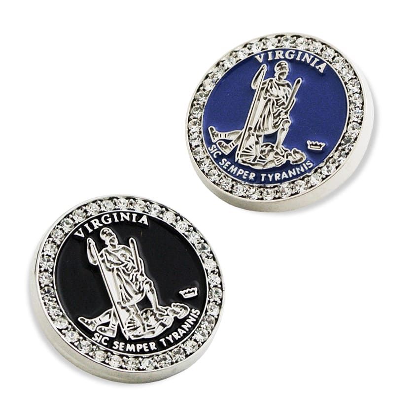 Rhinestone Lapel Pin | Custom Gifts, Pins, Medals, Coins & Souvenirs ...