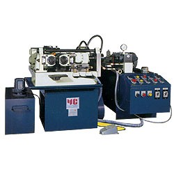 Hydraulic Through & Infeed Thread Rolling Machine for pinion shaft and tiny pitch threading (Max OD 16mm or 5/8”) - Thread Rolling Machine - 2 roll with 4 tons rolling pressure