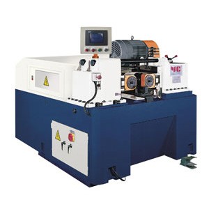 Heavy-duty thread rolling machine capable of exerting up to 70 tons. - Heavy Duty Thread Rolling Machine Through Feed & In-Feed both available- 2 roll with 70 tons rolling pressure.