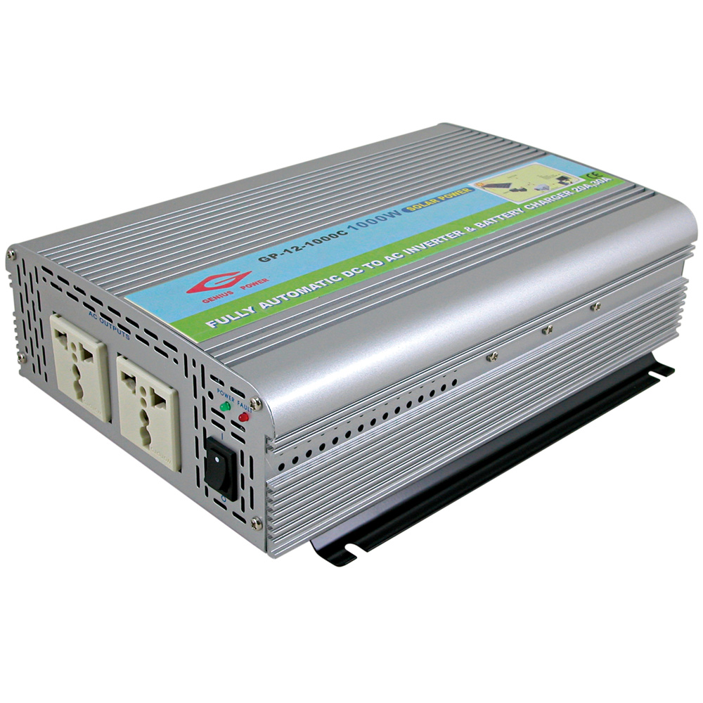 Power Inverter 1100 watt DC 12V to AC 120V Modified Sine Wave 1000w Inverter  with LCD