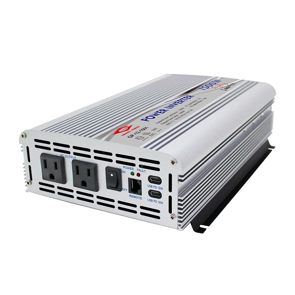 1500W 12/24V Stromwechselrichter mit USB Typ-C