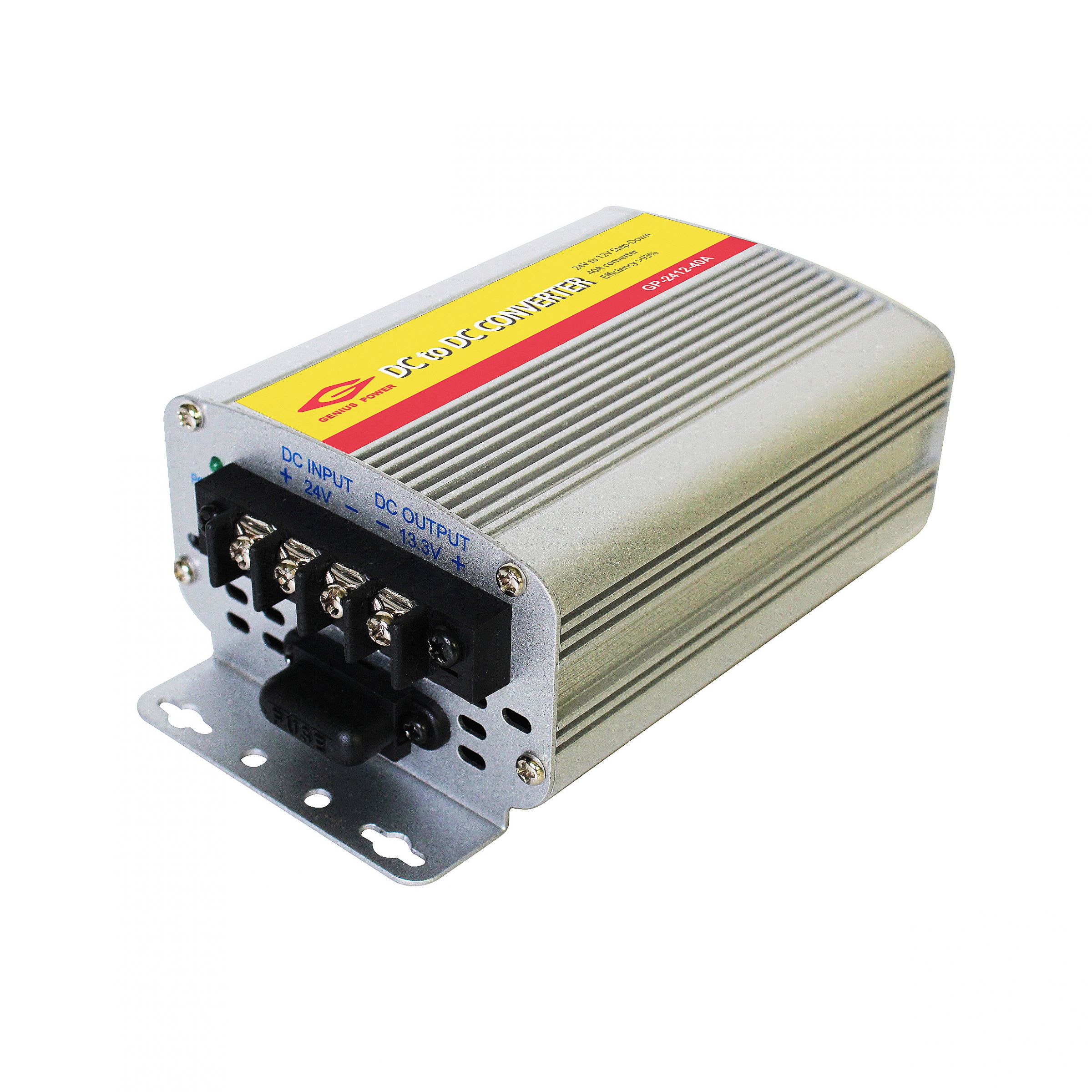 Convertisseur DC 24V Vers 12V 40A 480W - Transformateur Abaisseur Pour Camion/voiture, Alimente Autoradio, GPS, Subwoofer - 1