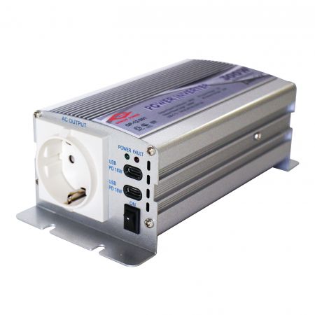 300W 12V 24V 220V Power Inverter with dual USB-C