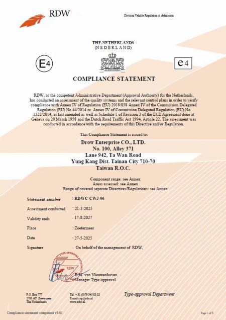 SGS ISO 14001:2015 Environmental Management Certification for Drow issued by SGS United Kingdom