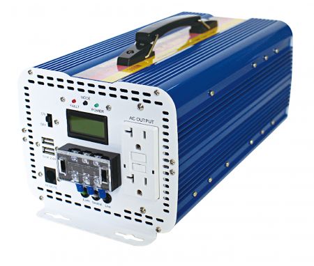 3000W 12V 24V stejnosměrný proud na střídavý proud čistý sinusový měnič s madlem - Přenosný vysokovýkonový měnič stejnosměrného proudu na střídavý proud 3000W
