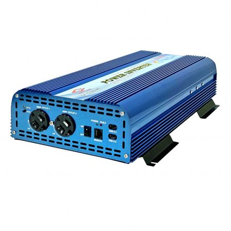 Onduleur de puissance à onde sinusoïdale pure GFCI 2000W 12V 24V 48V - Onduleur de courant sinusoïdal pur GFCI 12V 2000W