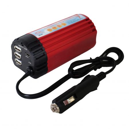 4 PORT USB PENGISIAN DALAM BENTUK CANGKIR - Output daya maksimum 120w dan memberikan multiproteksi (dc 4.75v~12.25v)