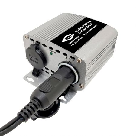 Conversor de Carregamento Type-C USB para 12V - Carcaça de alumínio - Conversor de Carregamento Type-C USB para 12V
