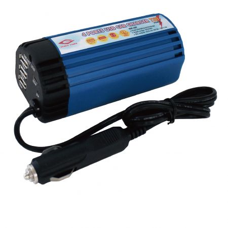 4 Ports USB Charge en forme de tasse (bleu)