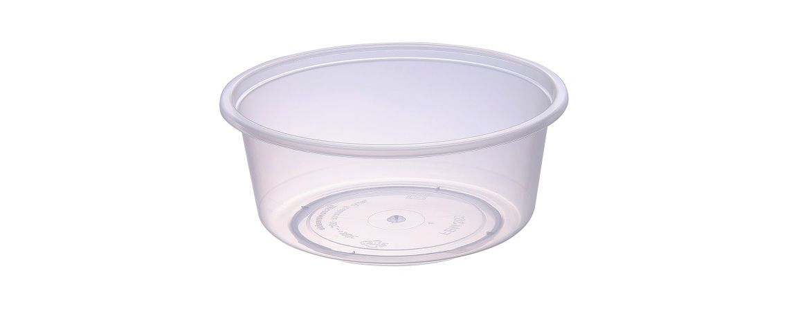 Transparent plastic bowl 360ml