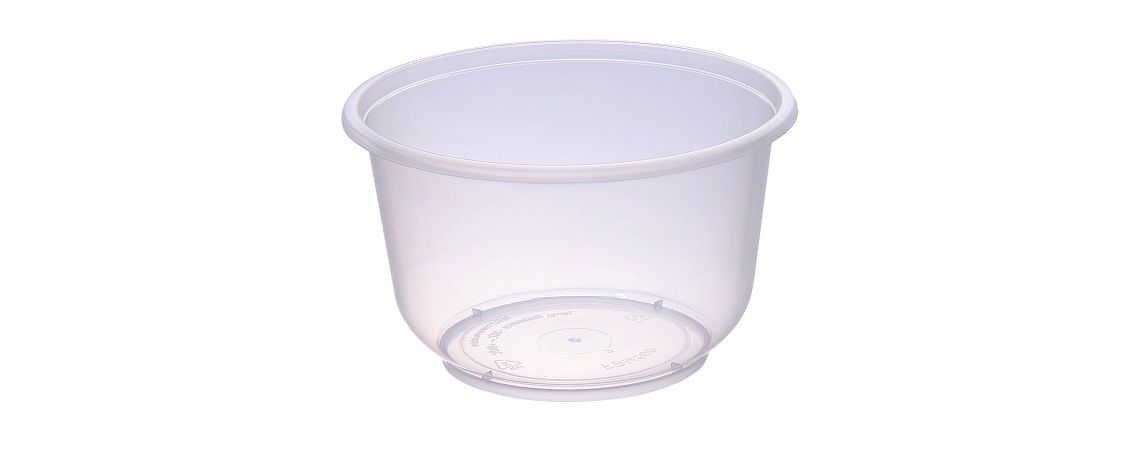 500ml透明亮面塑膠湯碗