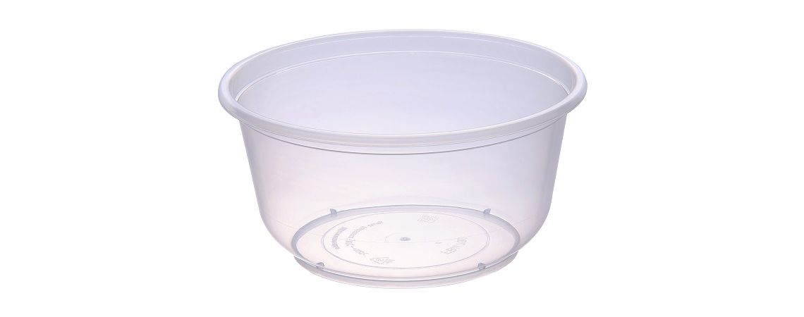 Transparent plastic bowl 700ml