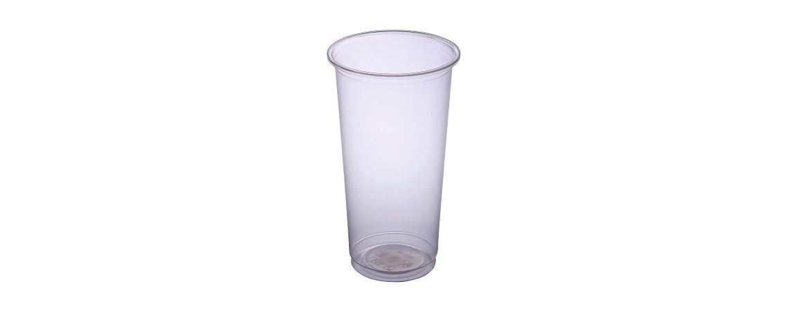 Bicchiere monouso trasparente da 26 once con superficie liscia in plastica trasparente - Bicchieri trasparenti in PP da 26 once (750 ml) per bevande fredde (simili a tumbler)