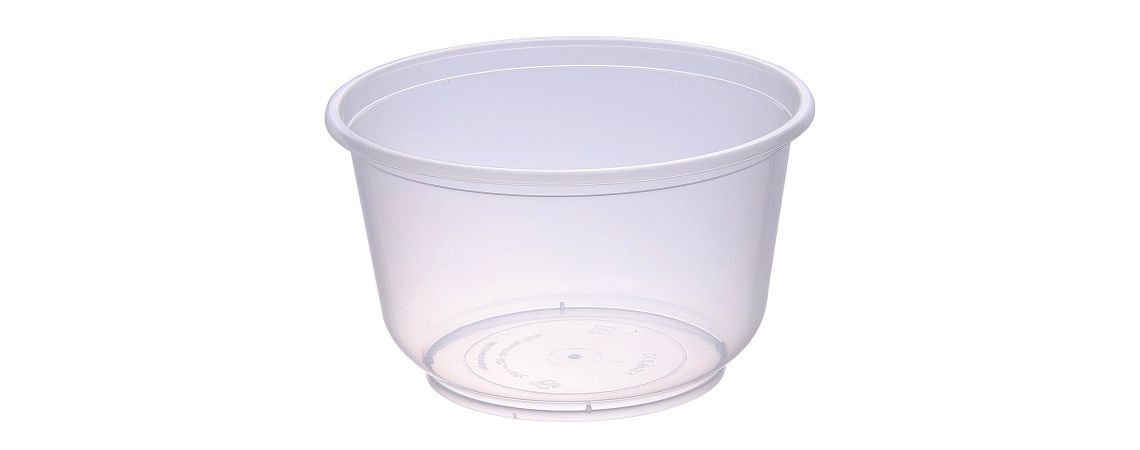 850ml透明亮面塑膠湯碗