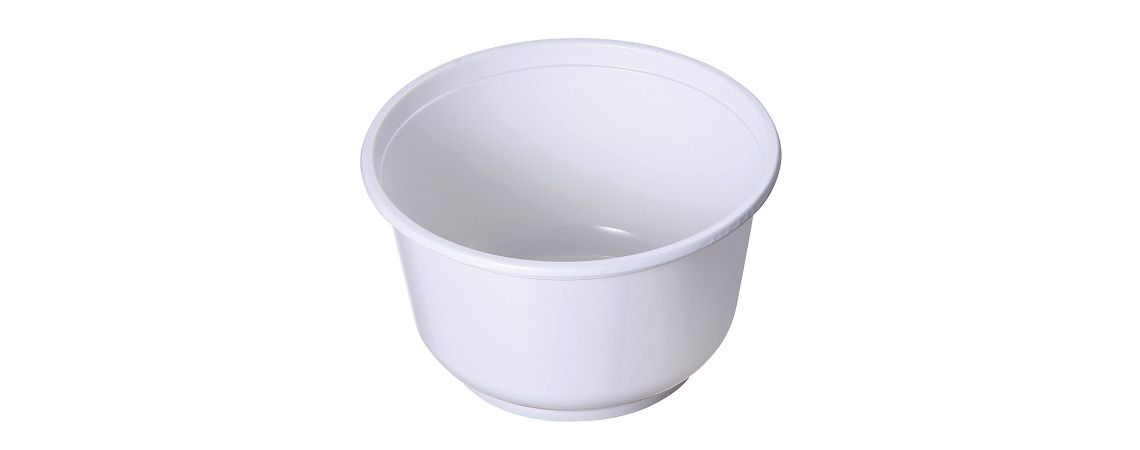 Tazón de sopa de plástico blanco de 850 ml al por mayor - Tazón de sopa de plástico blanco puro de 850 ml