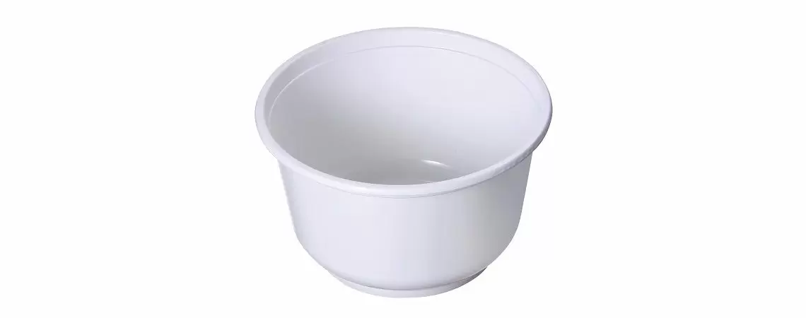 850ml PP塑膠射出碗 - 純白亮面塑膠湯碗850ml 850ml PP塑膠射出碗 - 純白亮面塑膠湯碗850ml
