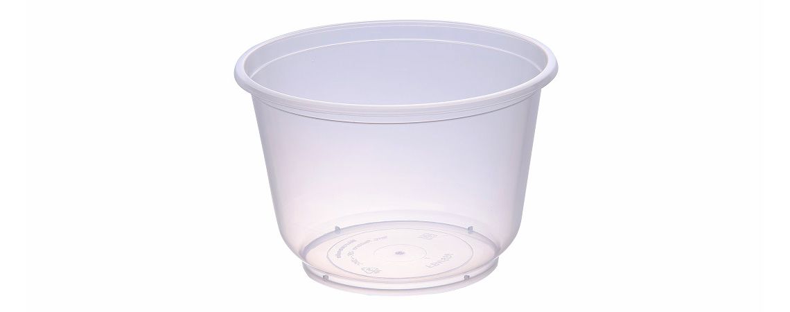 999ml透明亮面塑膠湯碗