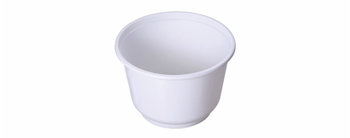 999ml Maaltijdvoorbereiding Herbruikbare Containers - Pure witte plastic soepkom 999ml