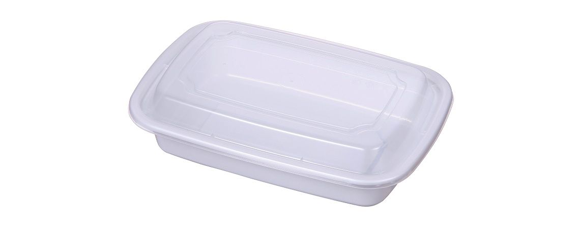 28 унций Белый Перерабатываемый контейнер для пищи