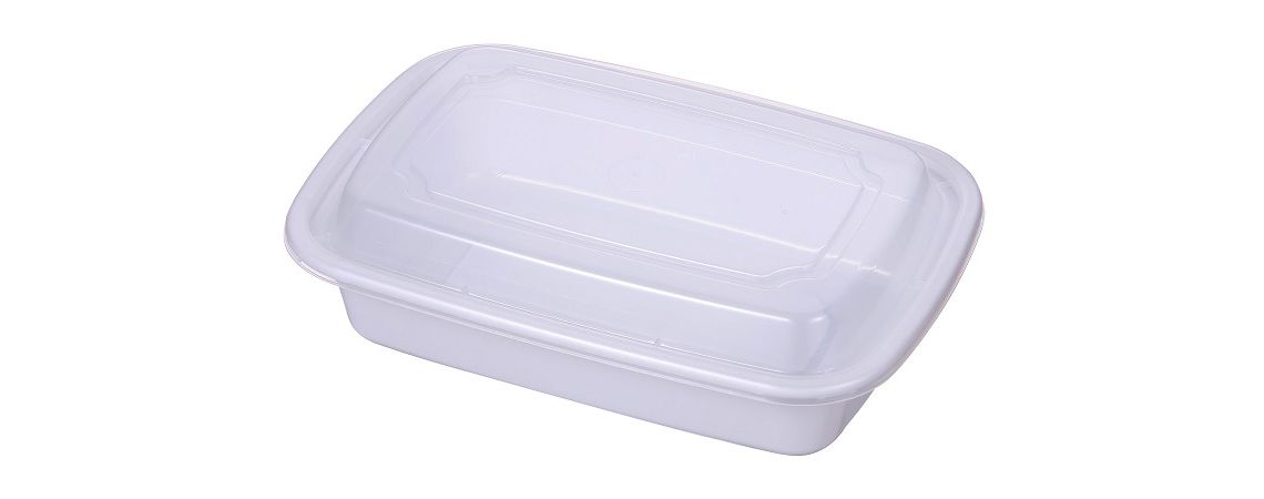 32 унции Белый перерабатываемый контейнер для пищевых продуктов