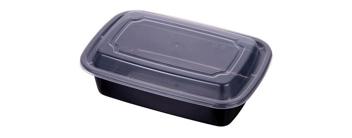 38oz Rectangular Takeaway Meal Prep with Lid - 38oz Black Recyclable food container 38oz Rectangular Takeaway Meal Prep with Lid - 38oz Black Recyclable food container