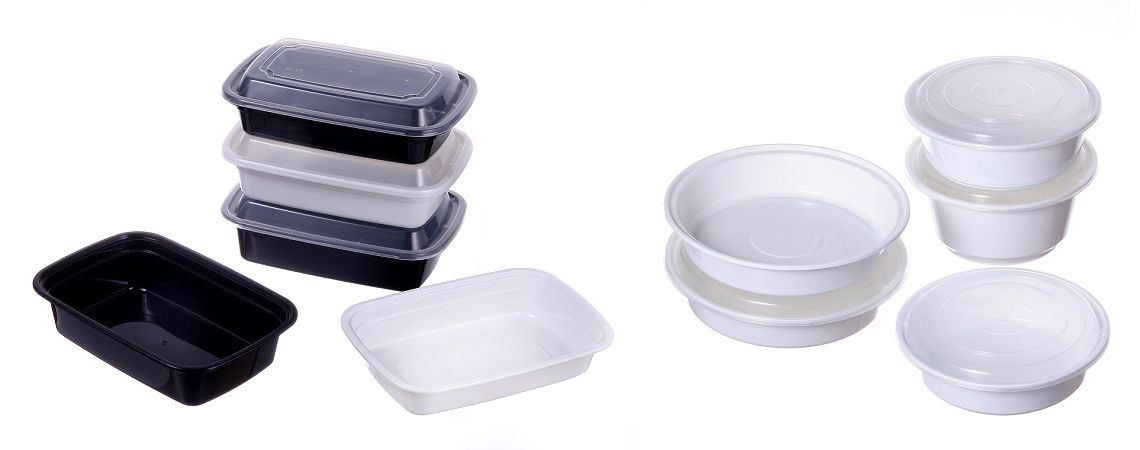 Maaltijdvoorbereiding Plastic Voedselcontainer - Magnetronbestendige afhaalmaaltijd opbergcontainer in ronde en rechthoekige vorm Maaltijdvoorbereiding Plastic Voedselcontainer - Magnetronbestendige afhaalmaaltijd opbergcontainer in ronde en rechthoekige vorm