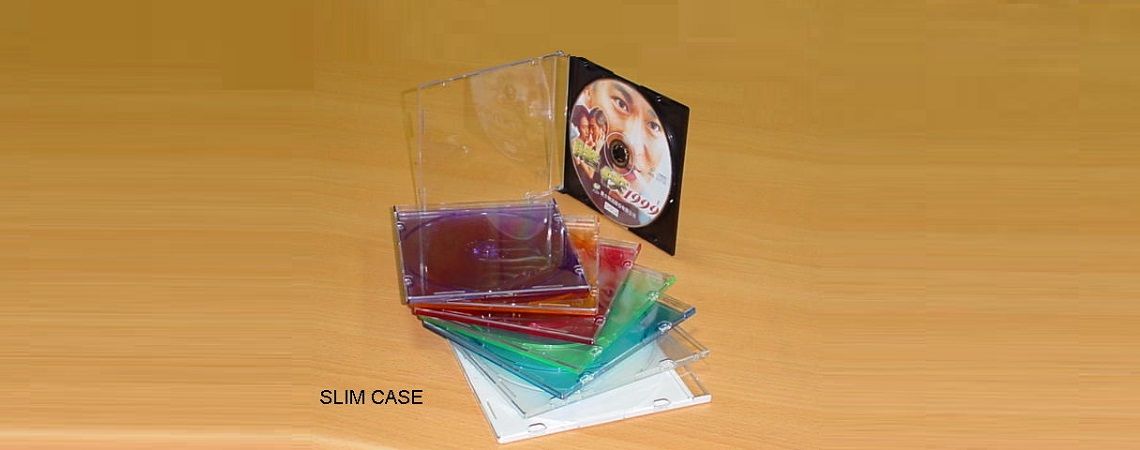 Caja del CD delgada de 5.2 mm - Estuche delgado de CD de un solo disco de múltiples colores