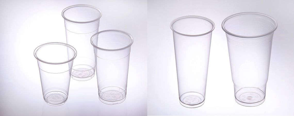Pahare moi din PP en-gros cu imprimare personalizată - Pahare de unică folosință din plastic PP transparent disponibile în diferite dimensiuni