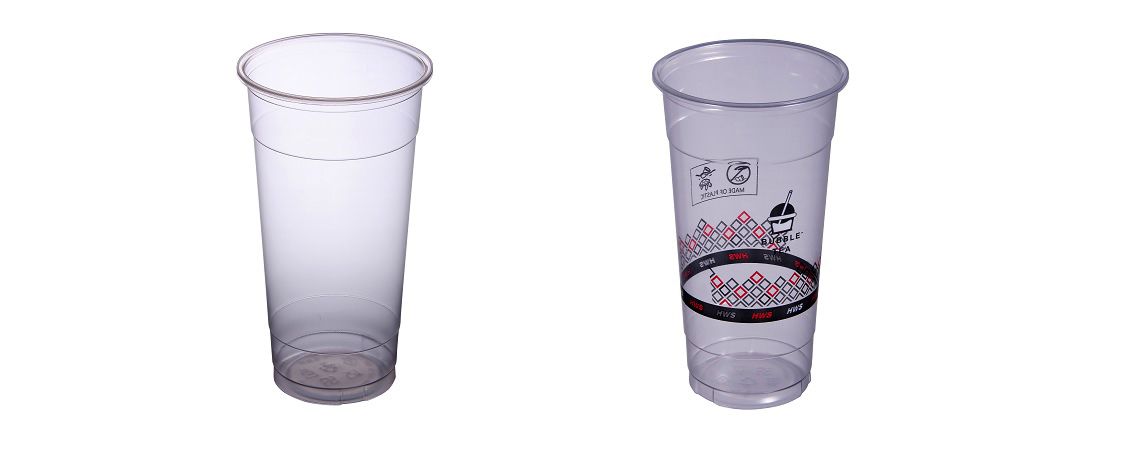 750ml 透明塑膠真空杯 - 透明且可客製印刷的750ml塑膠飲品杯