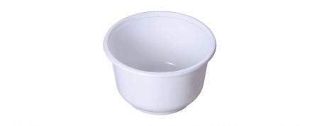 500ml Wholesale Takeaway Plastic Soup Bowl - Pure white plastic soup bowl 500ml