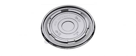 Coperchio piatto traslucido da 165 mm per ciotola di carta bassa per insalata