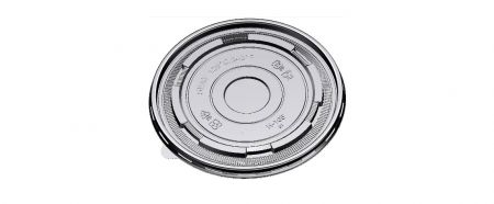 165mm transparante platte deksel voor ondiepe salade papieren kom - Plastic transparante platte deksel geschikt voor 165 ml ondiepe papieren kom